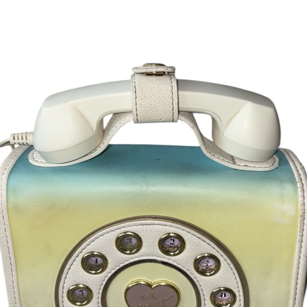 Betsey Johnson Pastel Mini Retro Phone Crossbody Shoulder Bag - Picture 4 of 16